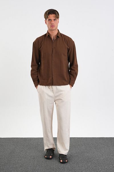 Redline Ανδρικό βαμβακερό πουκάμισο Comforted Oversize