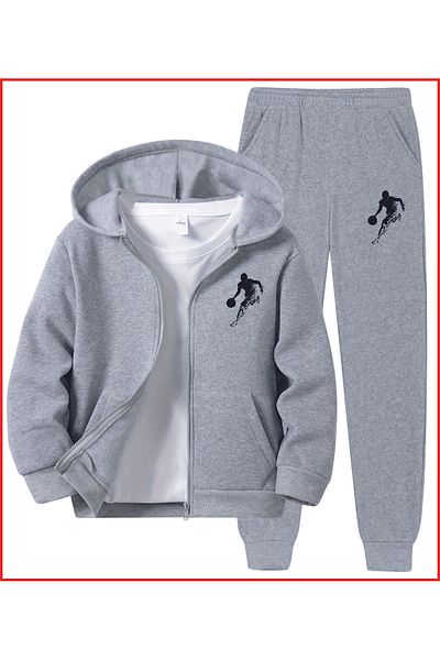 HOFFNUNG Full Zip Fire Basketball Player New Design Oversize Full Tracksuit