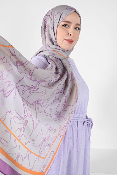 Alvina شال ناعم بنمط زهرة ألفينا 8407