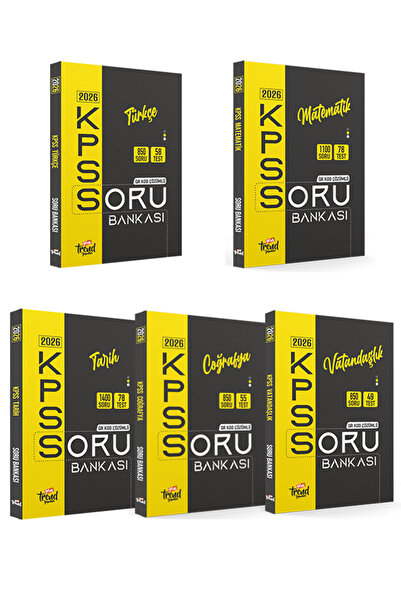 Yeni Trend Yayınları 2026 Kpss Lisans: Gygk Soru Bankası 5 Li Set ( Genel Yet...