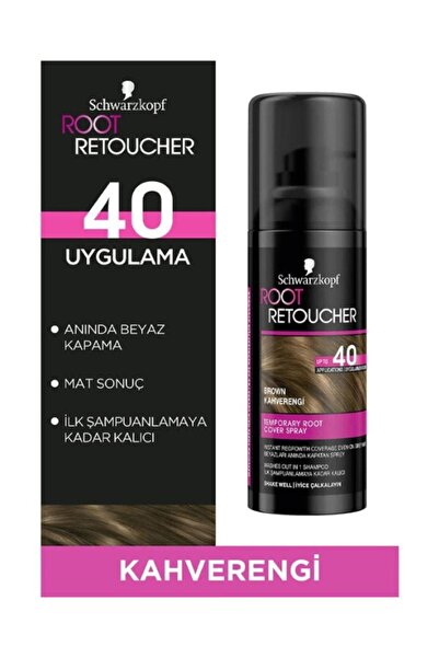 Root Retoucher Beyaz Kapatıcı Pratik Saç Boyası Kahverengi 120 ml