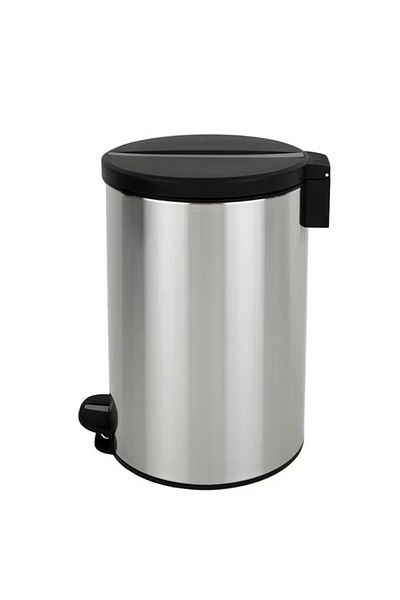 EKO Nova Series | 12l Step Trash Bin – Brushed Stainless Steel, Soft-close Lid, Fingerprint-resistant