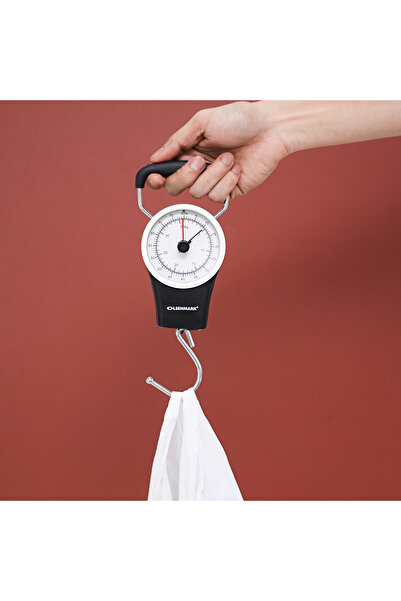 Olsenmark Mechanical Luggage Scale, 35kg Capacity, Large Screen, No Battery, Portable & Lightweight