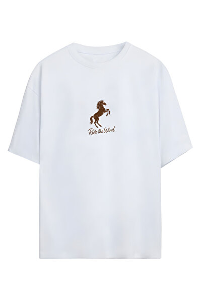 MAGORS تي شيرت GraffTee بني حصان أبيض