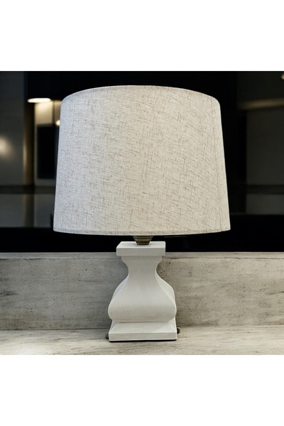 Ahlat Ağacı Ahşap Atölyesi Ahşap Abajur Aydınlatma Dekor Abajur Beyaz Abajur ...