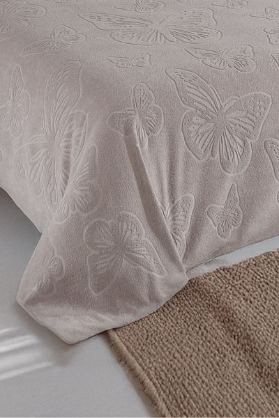 DNZGÜLCAN Kelebek Pique Double 200X220Cm Summer Towel Pique 100% Cotton Soft Bedspread