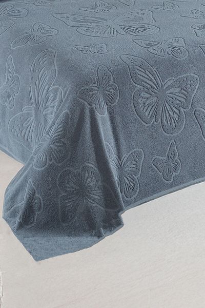 DNZGÜLCAN Kelebek Pique Double 200X220Cm Summer Towel Pique 100% Cotton Soft Bedspread