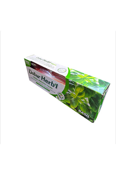 Dabur Dabur Herbal Toothpaste with Brush - Basil Scent - 150g