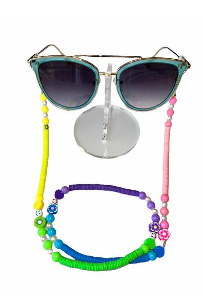 JULIANO Fimo Top Colored Glasses Chain - Necklace - Bracelet