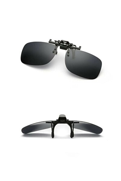 PrimeSegment Polarize Uv400 Güneş Gözlüğü Klipsi Aç Kapa Mekanizmalı Clip On Klips Gözlük