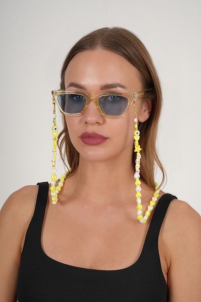 JULIANO Love Yellow Heart Glasses Chain - Necklace - Bracelet
