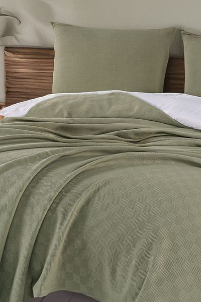 Isessia Loya 100% Cotton Double Pique |   Bedspread |   Seat Cover |   200 X 230