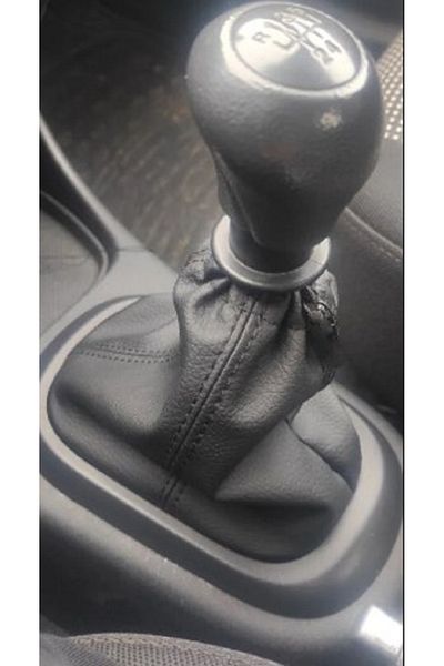 Vts Körük Universal Gear Shift Bellows Black Stitching with Elastics Compatible with All Vehicles