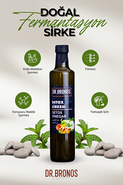 Dr.Bronos Detox Sirkesi 500 ml (DOĞAL FERMANTASYON)
