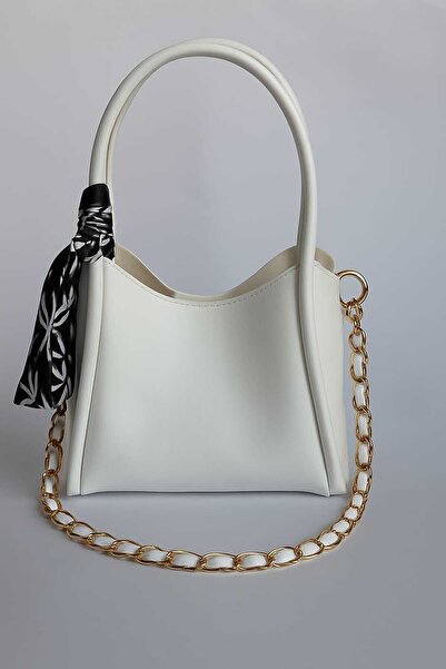 ROYAL LADYS Geantă de umăr pentru femei - curea cu lanț, geantă interioară + ...