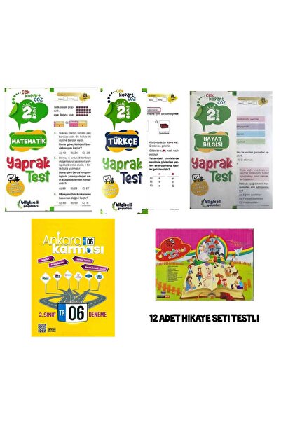 Açı Yayınları 2. Sınıf Tüm Dersler Yaprak Testler Deneme Seti Hikaye Seti ( B...