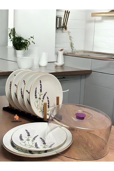CARMEN SOFT paris 8 Piece Lavender Cake Set