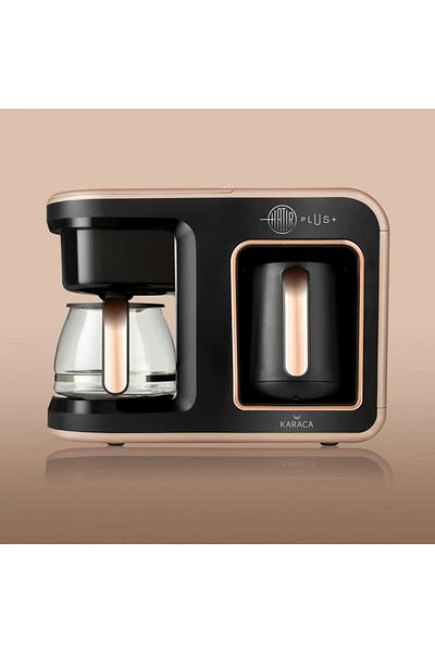 Karaca Hatir Plus 2 in 1 Coffee Machine Rosie Brown