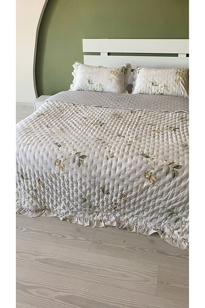 sutra Flora Series Double Sided Double Bedspread Set