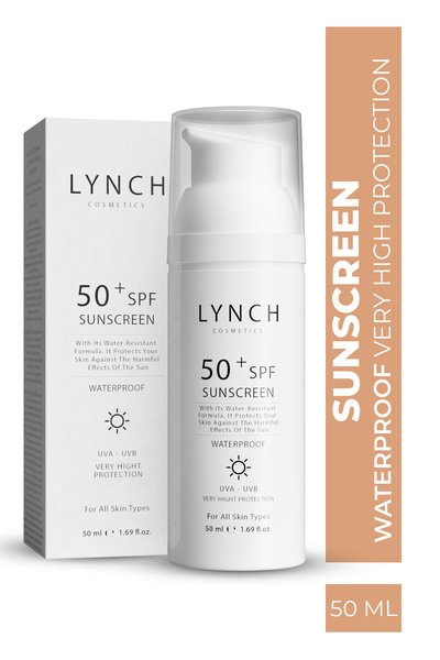 Lynch Cosmetics 50+ Spf Suya Dayanıklı Çok Yüksek Korumalı Güneş Kremi 50 ml