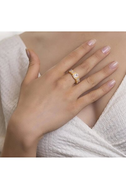 YİĞİTBAŞI Yiğitbaşı Gold 22 Ayar Baget Beştaş Yüzük