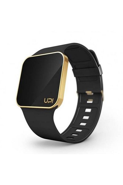 Up! Watch ساعة يد Upwatch Upgrade باللون الذهبي غير اللامع والأسود للجنسين