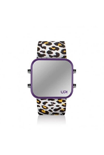 Up! Watch Upwatch Led Mını Purple Leopard Unisex Kol Saati
