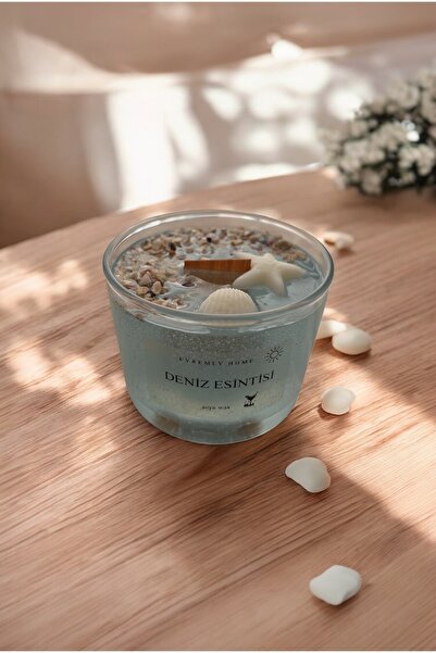 Evremly Home Deniz Temalı Dekoratif Bardak Mum-Hediye