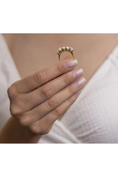 YİĞİTBAŞI Yiğitbaşı Gold 22 Ayar Beştaş Yüzük