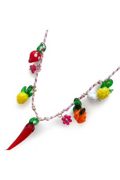 Venus Design Çelik Murano Charm Kolye