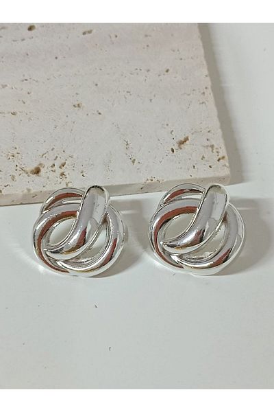mos&more Design Big Button Women's Earrings