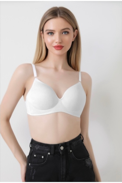 İNSPİRA حمالة صدر لاسلكية بنمط اللوتس - مجوفة، مميزة