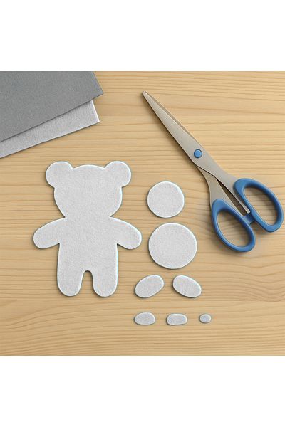 ALPJOY 50X70 Felt Sheet White 10 Pack