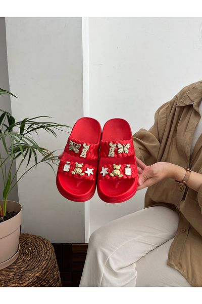 Behtah Kundura Stylish Design Open Front Beach Pool Garden Sea Summer Soft Thick Sole Daily Slippers
