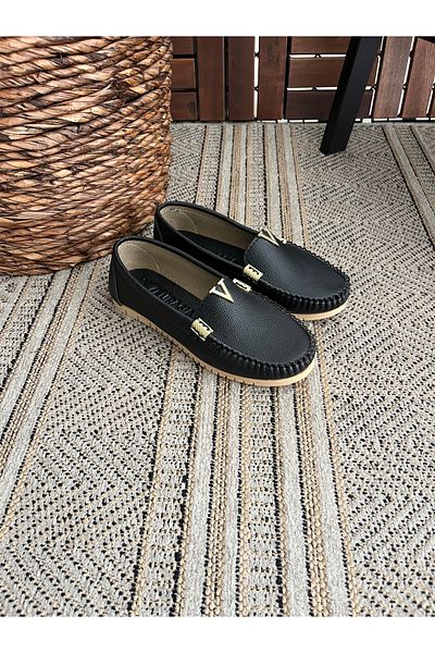 Behtah Kundura Daily Women's Ballerina Faux Leather Non-Slip Sole Walking Comfortable Lightweight Flexible Shoes