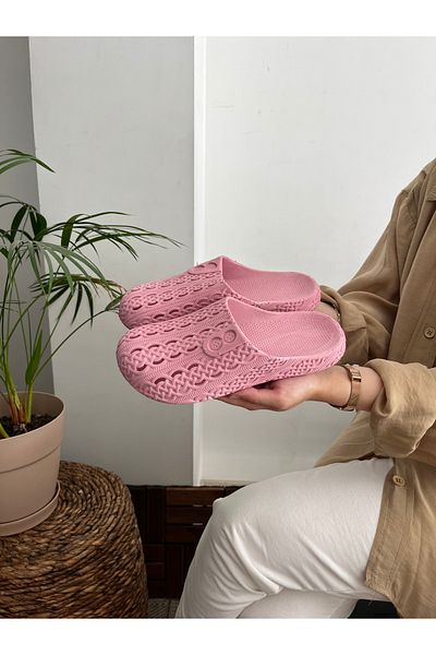 Behtah Kundura Closed Front Non-Slip Sole Slippers Balcony Bathroom Pool Seaside Beach Pool Daily Slippers