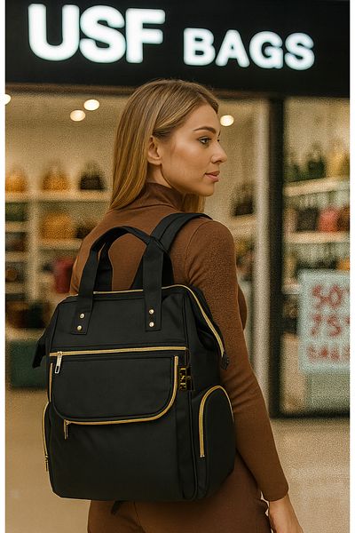 USF Baby Care Bag Organizer Functional Luxury Mother Baby Care Backpack