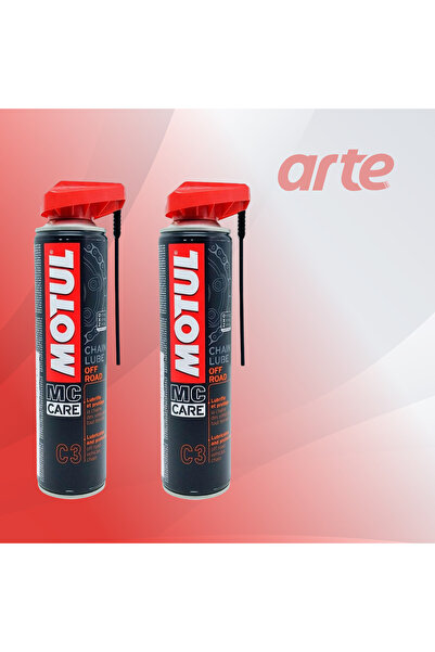 Motul C3 Off-road Zincir Yağı 400 ml C1 Zincir Temizleyici 400 ml | 2’li Zinc...