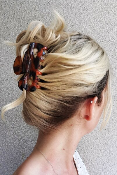 CAŞ DEKORASYON Коричнева пряжка з леопардовим візерунком