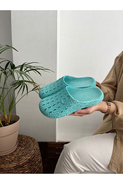 Behtah Kundura Closed Front Non-Slip Sole Slippers Balcony Bathroom Pool Seaside Beach Pool Daily Slippers