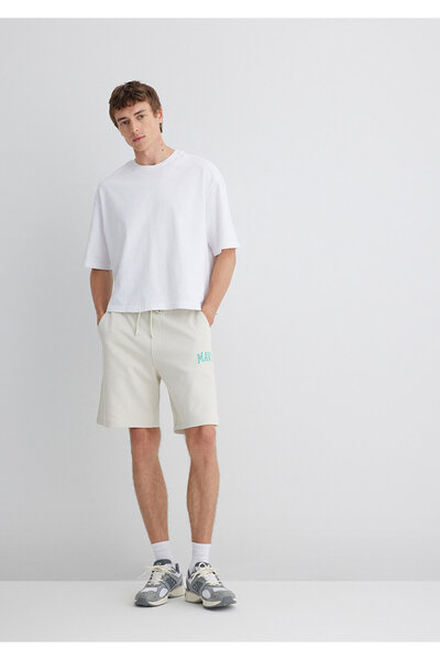 Mavi Printed Ecru Shorts 0410224-70134