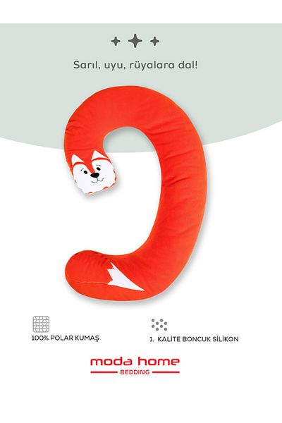 moda home bedding Children's Play and Sleep Pillow-Activity Pillow 1St Class Luxury Polar Fabric (Fox)