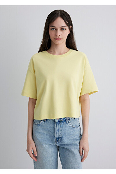Mavi Sporty Lux Yellow T-Shirt Loose Fit / Loose Relaxed Εφαρμογή 1613035 -71303