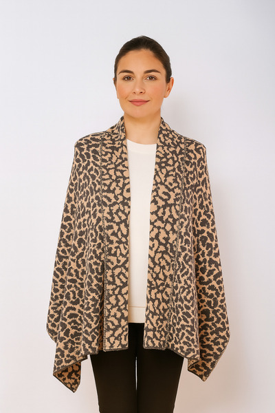 Sebir Moda imprimeu leopard Tricotaj șal