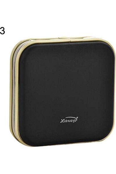 Generic 40 CD DVD Discs Square Carry Storage Case Organizer Holder Album Protector Bag Black