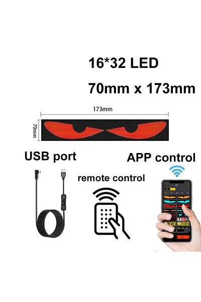 Choice 16x32leds Car Led Sign Bluetooth App Control Diy Programmable Led Matrix Pixel Panel Night Light For