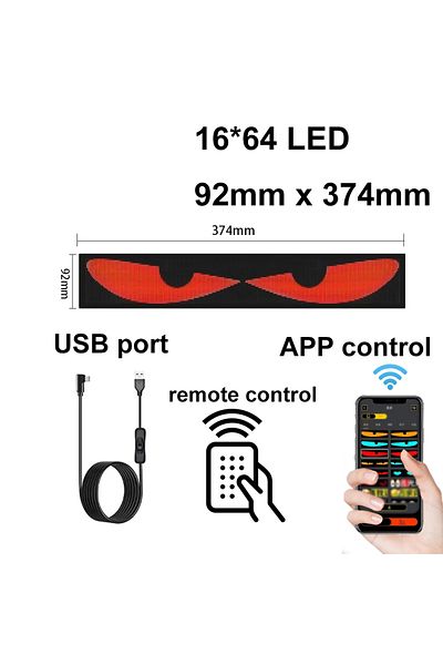 Choice 16x64leds Car Led Sign Bluetooth App Control Diy Programmable Led Matrix Pixel Panel Night Light For