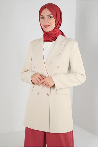Alvina سترة بليزر ذات طية صدر السترة 43848