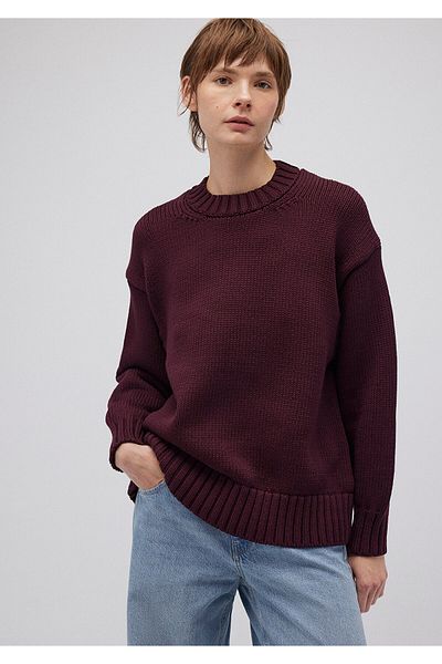 Mavi Pulover oversize roșu Claret - decolteu, croială largă 1710516 -70434