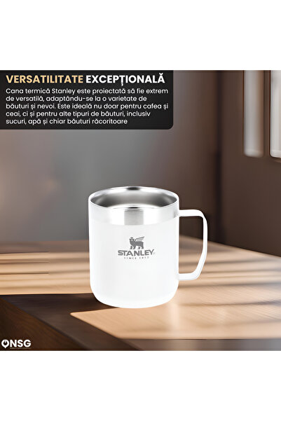 Stanley Stanley Thermal Mug 236ml Stainless Steel, White